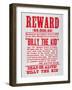 Reward Poster For Billy the Kid-null-Framed Giclee Print