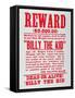 Reward Poster For Billy the Kid-null-Framed Stretched Canvas