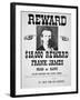 Reward Poster For Frank James-null-Framed Giclee Print