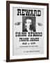 Reward Poster For Frank James-null-Framed Giclee Print