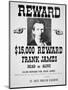 Reward Poster For Frank James-null-Mounted Giclee Print