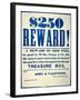 Reward Poster for the Attempted Robbery of the Wells Fargo 'Treasure Box', Issued 20th October 1875-American-Framed Giclee Print