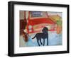 Rex at the Used Car Lot - Three months guarantee-Brenda Brin Booker-Framed Giclee Print