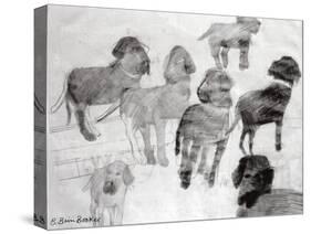 Rex - sketches at the used car lot-Brenda Brin Booker-Stretched Canvas