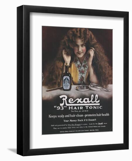 Rexall, Hair Shampoo Tonic, USA, 1910-null-Framed Giclee Print