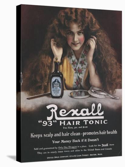 Rexall, Hair Shampoo Tonic, USA, 1910-null-Stretched Canvas