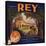 Rey Brand - San Fernando, California - Citrus Crate Label-Lantern Press-Stretched Canvas