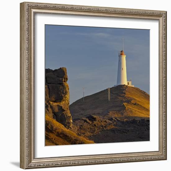 Reykjalighthouse of Nes, Iceland-Rainer Mirau-Framed Photographic Print