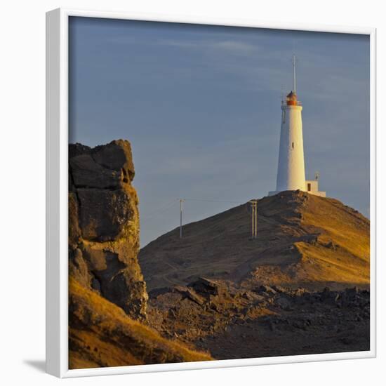 Reykjalighthouse of Nes, Iceland-Rainer Mirau-Framed Photographic Print