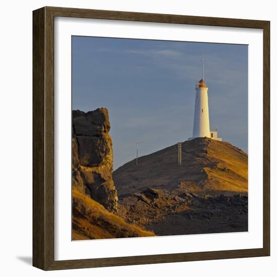 Reykjalighthouse of Nes, Iceland-Rainer Mirau-Framed Photographic Print