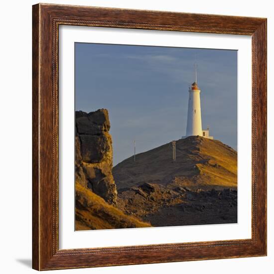 Reykjalighthouse of Nes, Iceland-Rainer Mirau-Framed Photographic Print