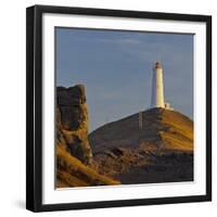 Reykjalighthouse of Nes, Iceland-Rainer Mirau-Framed Photographic Print