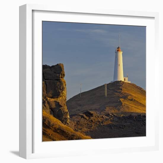 Reykjalighthouse of Nes, Iceland-Rainer Mirau-Framed Photographic Print