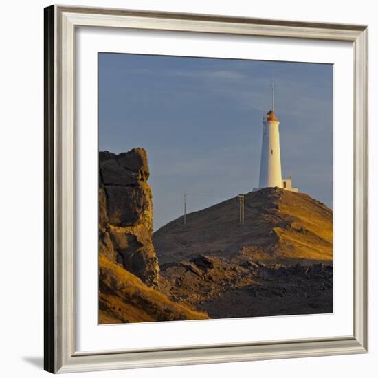 Reykjalighthouse of Nes, Iceland-Rainer Mirau-Framed Photographic Print