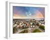 Reykjavik Cityspace with Rainbow-TTstudio-Framed Photographic Print