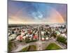 Reykjavik Cityspace with Rainbow-TTstudio-Mounted Photographic Print