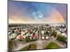 Reykjavik Cityspace with Rainbow-TTstudio-Mounted Photographic Print