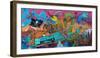 Reykjavik, Facade, Colourful, Graffiti-Catharina Lux-Framed Photographic Print