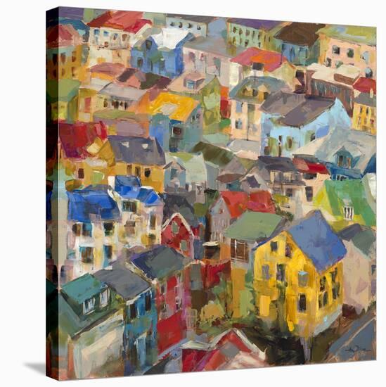 Reykjavik Rooftops-Amy Dixon-Stretched Canvas