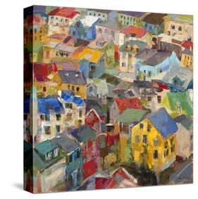 Reykjavik Rooftops-Amy Dixon-Stretched Canvas