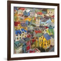 Reykjavik Rooftops-Amy Dixon-Framed Art Print