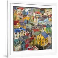 Reykjavik Rooftops-Amy Dixon-Framed Art Print