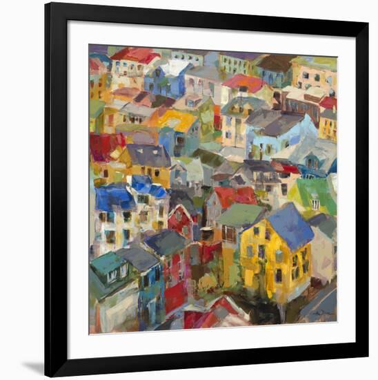 Reykjavik Rooftops-Amy Dixon-Framed Art Print