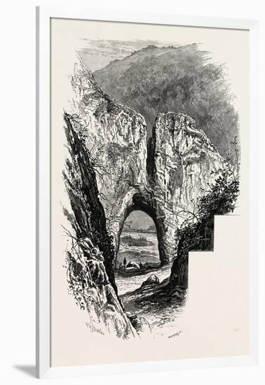 Reynard's Cave, Dove Dale, the Dales of Derbyshire, Country, UK, 19th Century-null-Framed Giclee Print