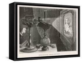 Reynaud's Praxinoscope Adapted for Projection onto a Screen-Poyet-Framed Stretched Canvas