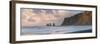 Reynisdrangar Basalt Sea Stacks at Sunrise, Vik, South Region (Sudurland), Iceland, Polar Regions-Matthew Williams-Ellis-Framed Photographic Print