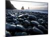 Reynisdrangar Rock Formations and Black Beach, Vik, Iceland-Peter Adams-Mounted Photographic Print