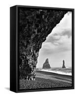 Reynisfjara Beach, Iceland-Nadia Isakova-Framed Stretched Canvas