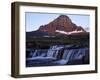 Reynolds Creek below Reynolds Mountain at sunrise, Glacier National Park, Montana, USA-Charles Gurche-Framed Premium Photographic Print