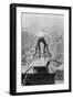 Reynolds Performs a Balancing Act on Roof in New York City-null-Framed Art Print