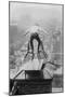 Reynolds Performs a Balancing Act on Roof in New York City-null-Mounted Art Print