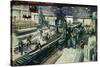 Reynolds Tubes- British Aircraft Industry- Feeding the Giants-Terence Cuneo-Stretched Canvas