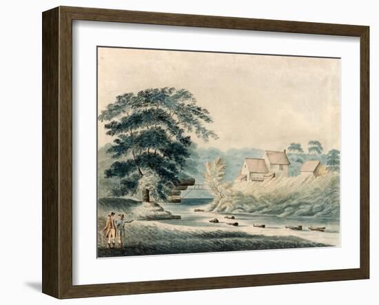 Reynoldson's Mill, Jesmond Dene, 1809-J. Littlefear-Framed Giclee Print