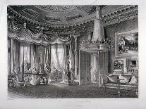 Interior View of the Rose Satin Drawing Room in Carlton House, Westminster, London, 1818-RG Reeve-Framed Giclee Print