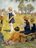 Cricket at Girls' School-RH Brock-Art Print