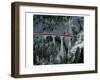 Rhaetian Railway Berninapass-null-Framed Art Print