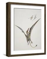 Rhamphorhynchoid, Jurassic Period-null-Framed Giclee Print