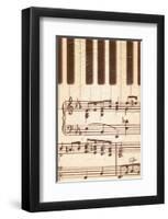 Rhapsodic Notes over Piano-Rene Stein-Framed Art Print