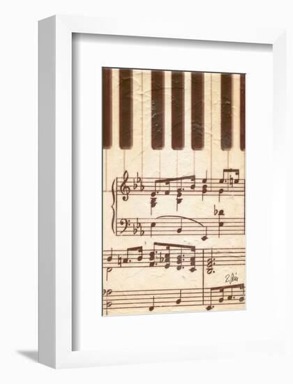 Rhapsodic Notes over Piano-Rene Stein-Framed Art Print