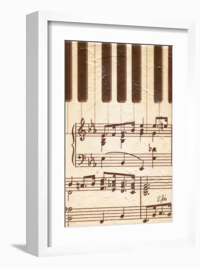 Rhapsodic Notes over Piano-Rene Stein-Framed Art Print