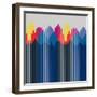 Rhapsody Border-null-Framed Giclee Print