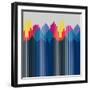 Rhapsody Border-null-Framed Giclee Print