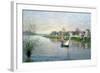 Rhe Seine at Argenteuil, 1872-Alfred Sisley-Framed Giclee Print