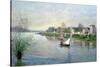 Rhe Seine at Argenteuil, 1872-Alfred Sisley-Stretched Canvas