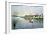 Rhe Seine at Argenteuil, 1872-Alfred Sisley-Framed Premium Giclee Print