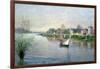 Rhe Seine at Argenteuil, 1872-Alfred Sisley-Framed Giclee Print